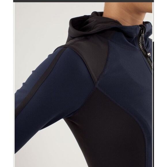 Lululemon Studio Surf Jacket Inkwell/ Black Size 10 sporty Active wear hoodie - Picture 9 of 12